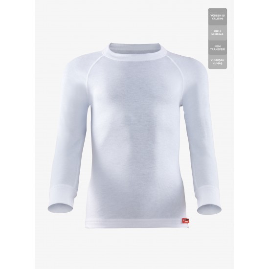 Blackspade 9265 Çocuk Termal Tişört 2. Seviye Beyaz
