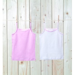 Blackspade Kız Çocuk Kısa Kol Atlet 2'li Paket 1296