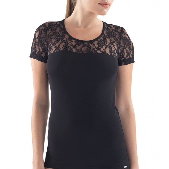 Blackspade Full Lace Kadın Kısa Kollu T-Shirt Aura 1498 Blackspade Full Lace Kadın Kısa Kollu T-Shirt Aura 1498