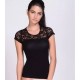Blackspade Full Lace Kadın Kısa Kollu T-Shirt Aura 1498 Blackspade Full Lace Kadın Kısa Kollu T-Shirt Aura 1498