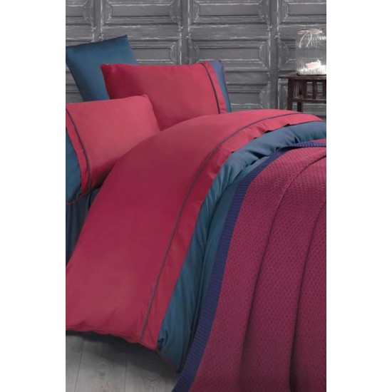 Clasy  Kharma Butik Örgü Battaniyeli Pamuk Saten Nevresim Takımı Çift Kişilik Bordo Clasy  Kharma Butik Örgü Battaniyeli Pamuk Saten Nevresim Takımı Çift Kişilik Bordo