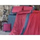 Clasy  Kharma Butik Örgü Battaniyeli Pamuk Saten Nevresim Takımı Çift Kişilik Bordo Clasy  Kharma Butik Örgü Battaniyeli Pamuk Saten Nevresim Takımı Çift Kişilik Bordo