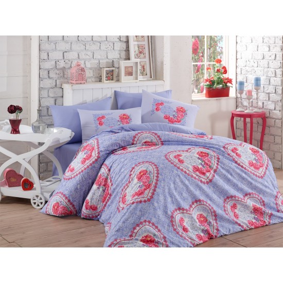 Hobby Ranforce Lovely Nevresim Takımı Çift Kişilik Lila