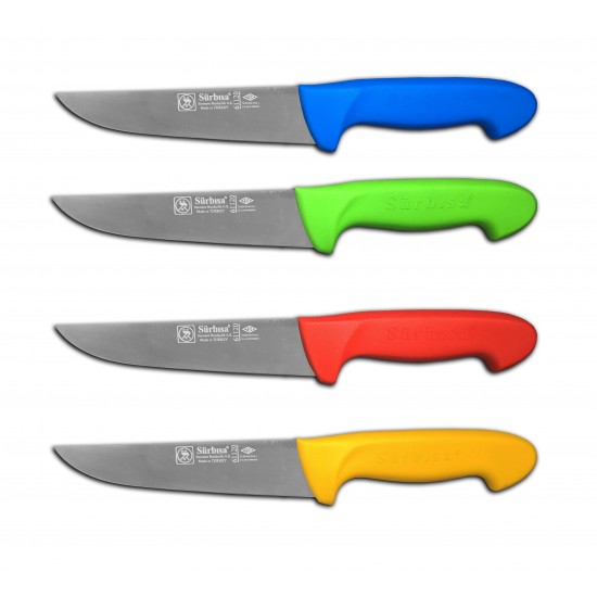 Sürbısa 61120 Pimsiz Sap Sürmene Kasap Bıçağı (2 No Kuşbaşı + Doğrama)  Sürbısa 61120 Pimsiz Sap Sürmene Kasap Bıçağı (2 No Kuşbaşı + Doğrama)