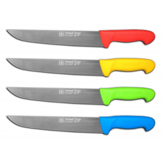 Sürbısa 61155 Pimsiz Sap Sürmene Kasap Bıçağı (7 No Kuşbaşı + Doğrama)