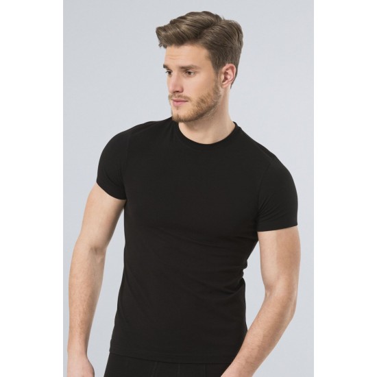 Türen Likralı Kapalı Yaka Erkek Erkek T-Shirt 164