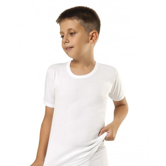 Türen Penye Bisiklet Yaka Erkek Çocuk Atleti 2'li Paket 302