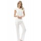 Türen Pullu Kadın Pijama Takımı  Ekru 3101