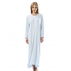 Türen Uzun Kol Battal Gecelik Mavi 3126
